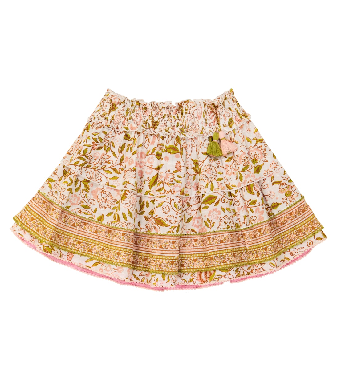 Мини-юбка из хлопка с цветочным принтом Ариэль Poupette St Barth Kids, Green Menton 
Мини-юбка из хлопка с цветочным принтом Ариэль Poupette St Barth Kids, Green Menton