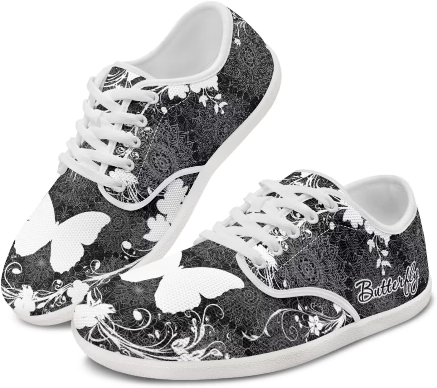 Кроссовки с широким носком для мужчин и женщин, с животным принтом, для ходьбы, с нулевым перепадом и минималистичным дизайном Pointodoor, Butterfly Boho Mandala Print
Кроссовки с широким носком для мужчин и женщин, с животным принтом, для ходьбы, с нулевым перепадом и минималистичным дизайном Pointodoor, Butterfly Boho Mandala Print