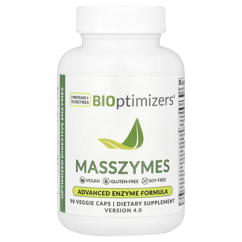 BIOptimizers, Masszymes`` 90 вегетарианских капсул
BIOptimizers, Masszymes`` 90 вегетарианских капсул