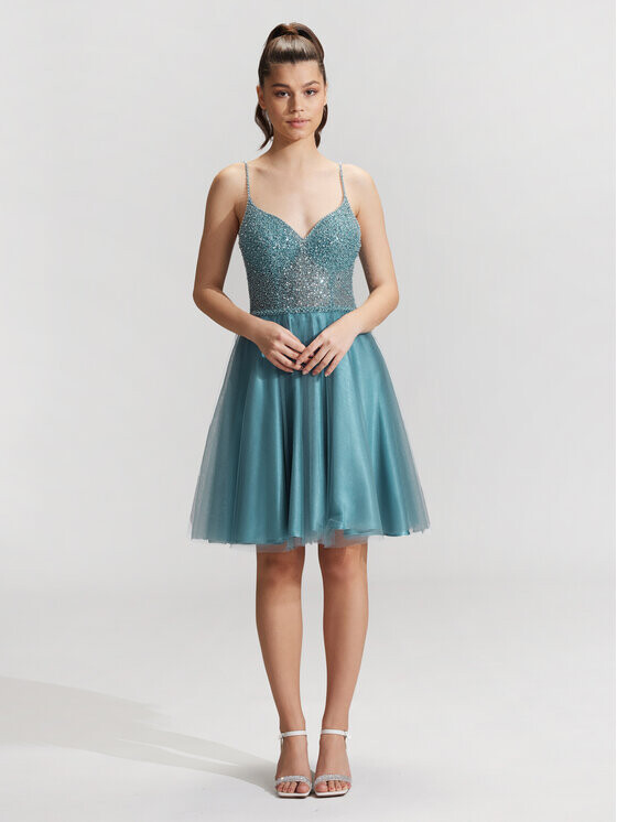 Коктейльное платье стандартного кроя Swing, синий
Коктейльное платье стандартного кроя Swing, синий