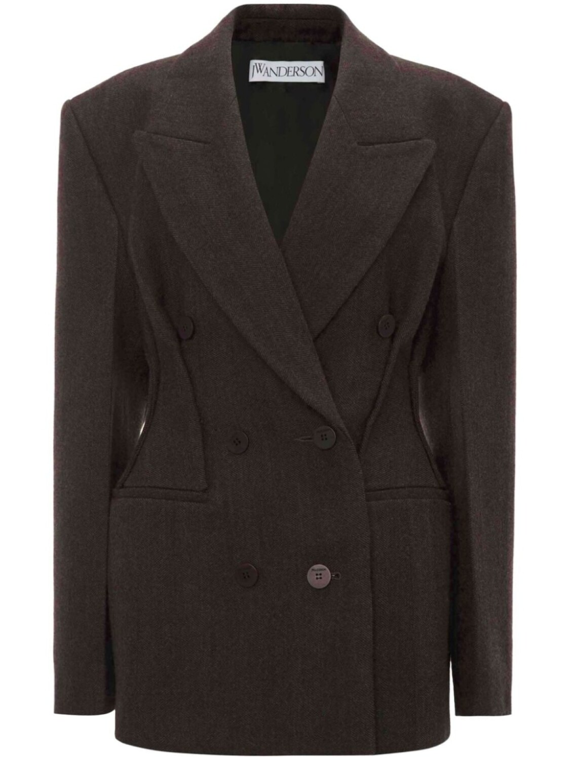 JW Anderson двубортный пиджак фасона «песочные часы», зеленый
JW Anderson двубортный пиджак фасона «песочные часы», зеленый