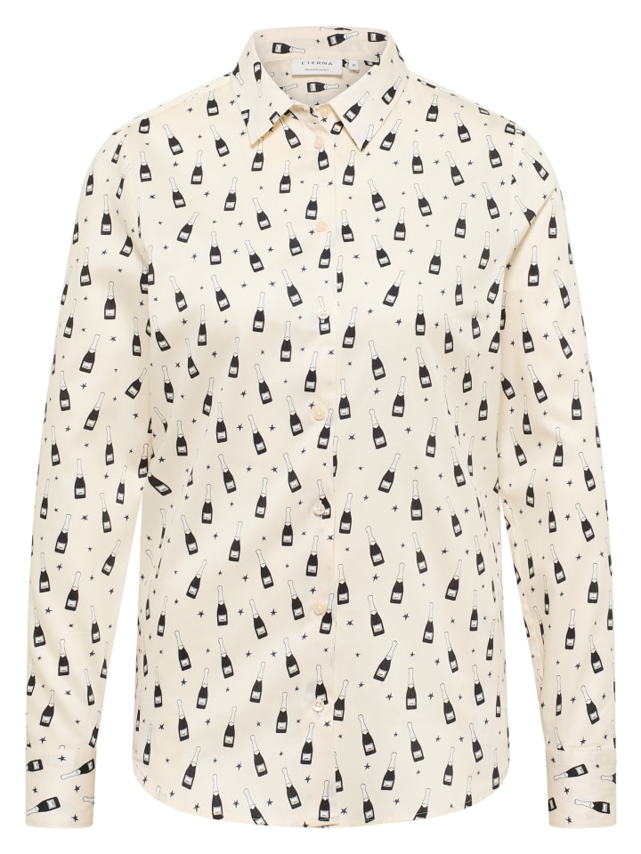 Блузка прямого кроя в кремово-белом цвете Eterna
Блузка прямого кроя в кремово-белом цвете Eterna