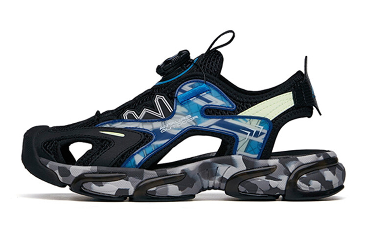 Детские сандалии GS Черный/флуоресцентный светящийся зеленый/серый/синий Anta Kids 
Детские сандалии GS Черный/флуоресцентный светящийся зеленый/серый/синий Anta Kids