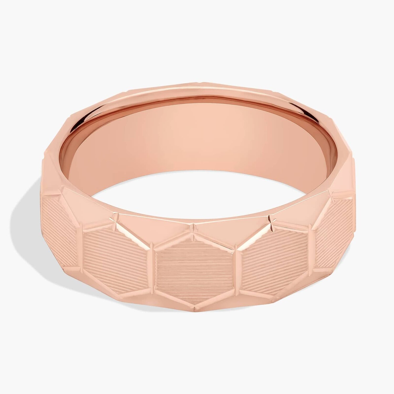 Обручальное кольцо с рельефным шестиугольником из 18-каратного розового золота (7 мм) Blue Nile
Обручальное кольцо с рельефным шестиугольником из 18-каратного розового золота (7 мм) Blue Nile