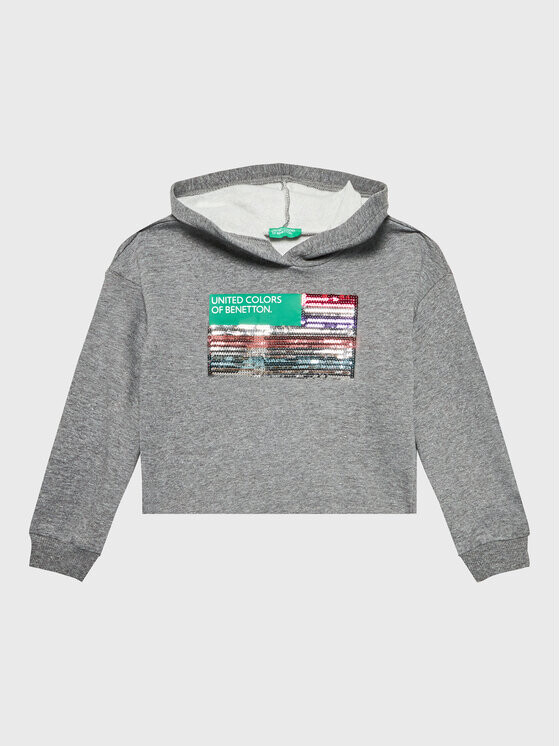 Толстовка свободного кроя United Colors Of Benetton, серый
Толстовка свободного кроя United Colors Of Benetton, серый