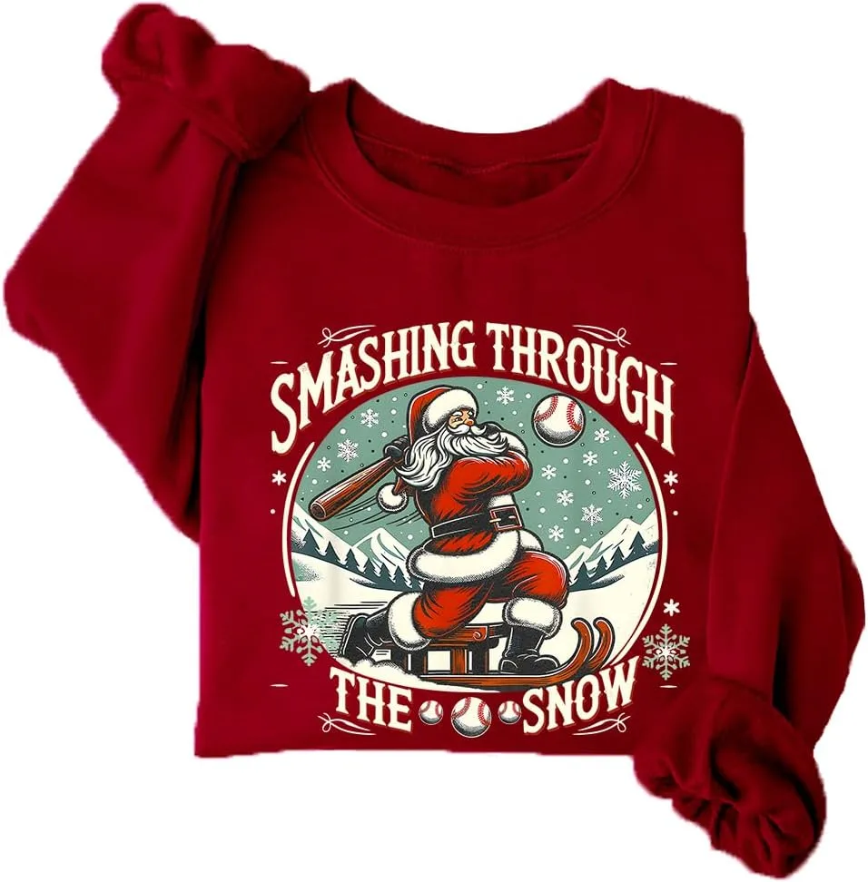 Бейсбольный свитшот с рождественским принтом NACJOM
Бейсбольный свитшот с рождественским принтом NACJOM