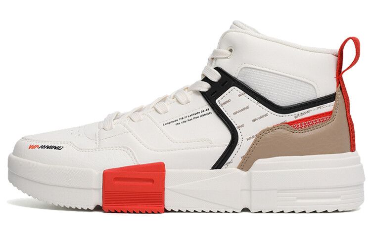 Обувь для скейтбординга Мужская с высоким верхом Белый/Бежевый Xtep 
Обувь для скейтбординга Мужская с высоким верхом Белый/Бежевый Xtep