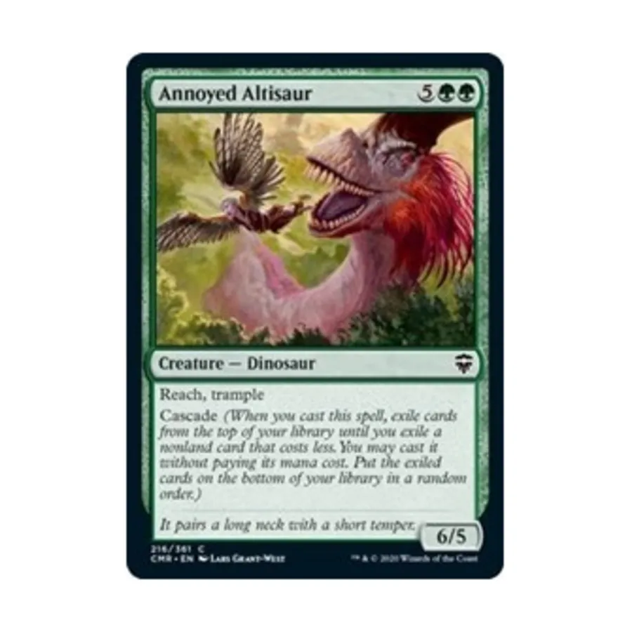 CCG Раздраженный Альтисавр (клавиша C), MTG - Commander Legends
CCG Раздраженный Альтисавр (клавиша C), MTG - Commander Legends