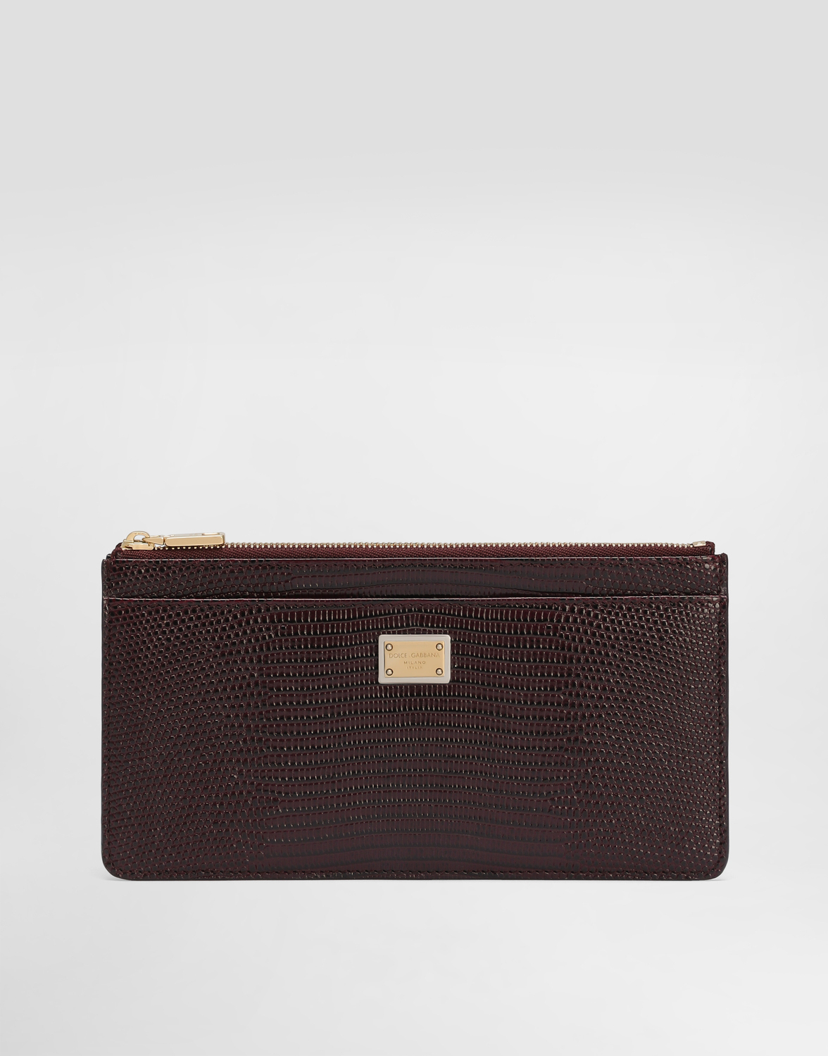 Кардхолдер из кожи с принтом под игуану Dolce & Gabbana, бордовый
Кардхолдер из кожи с принтом под игуану Dolce & Gabbana, бордовый