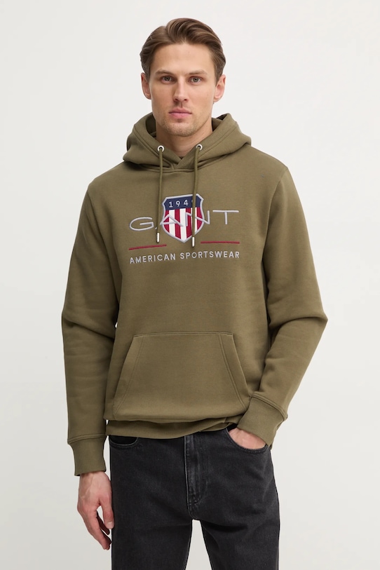 Толстовка Gant, зеленый
Толстовка Gant, зеленый