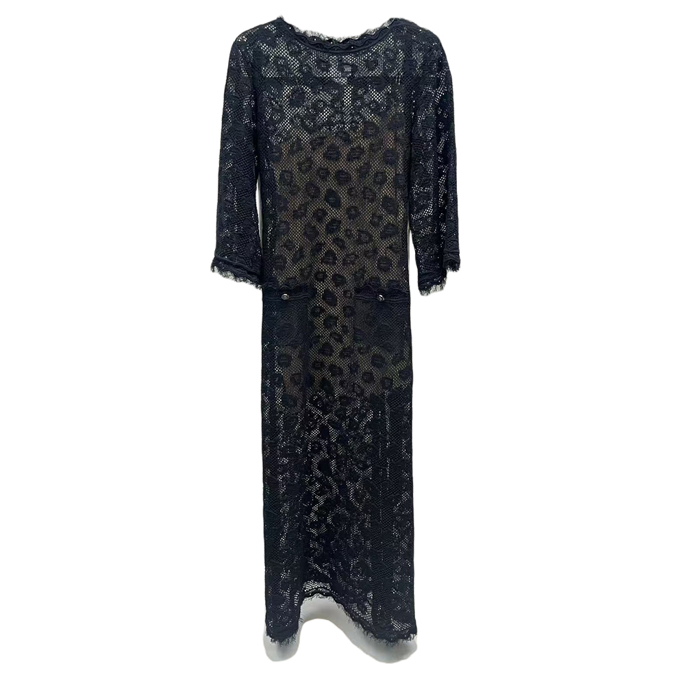 CHANEL Длинное платье с рукавами женское черное
CHANEL Длинное платье с рукавами женское черное