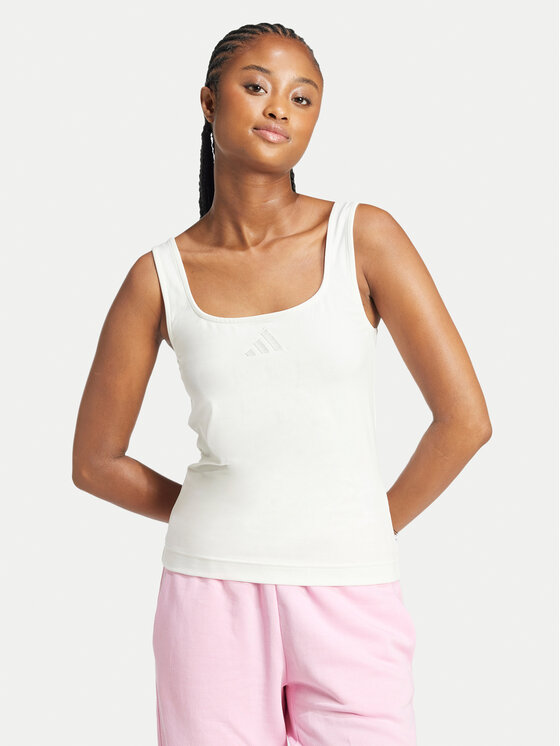 Топ облегающего кроя All SZN Luxe JJ2337 Adidas, белый
Топ облегающего кроя All SZN Luxe JJ2337 Adidas, белый