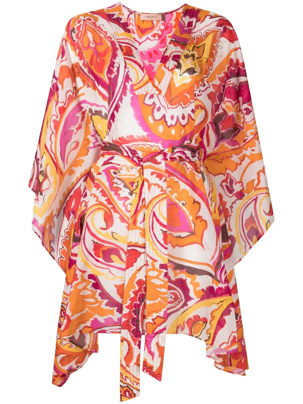 Платье с поясом и цветочным принтом Twinset, розовый
Платье с поясом и цветочным принтом Twinset, розовый