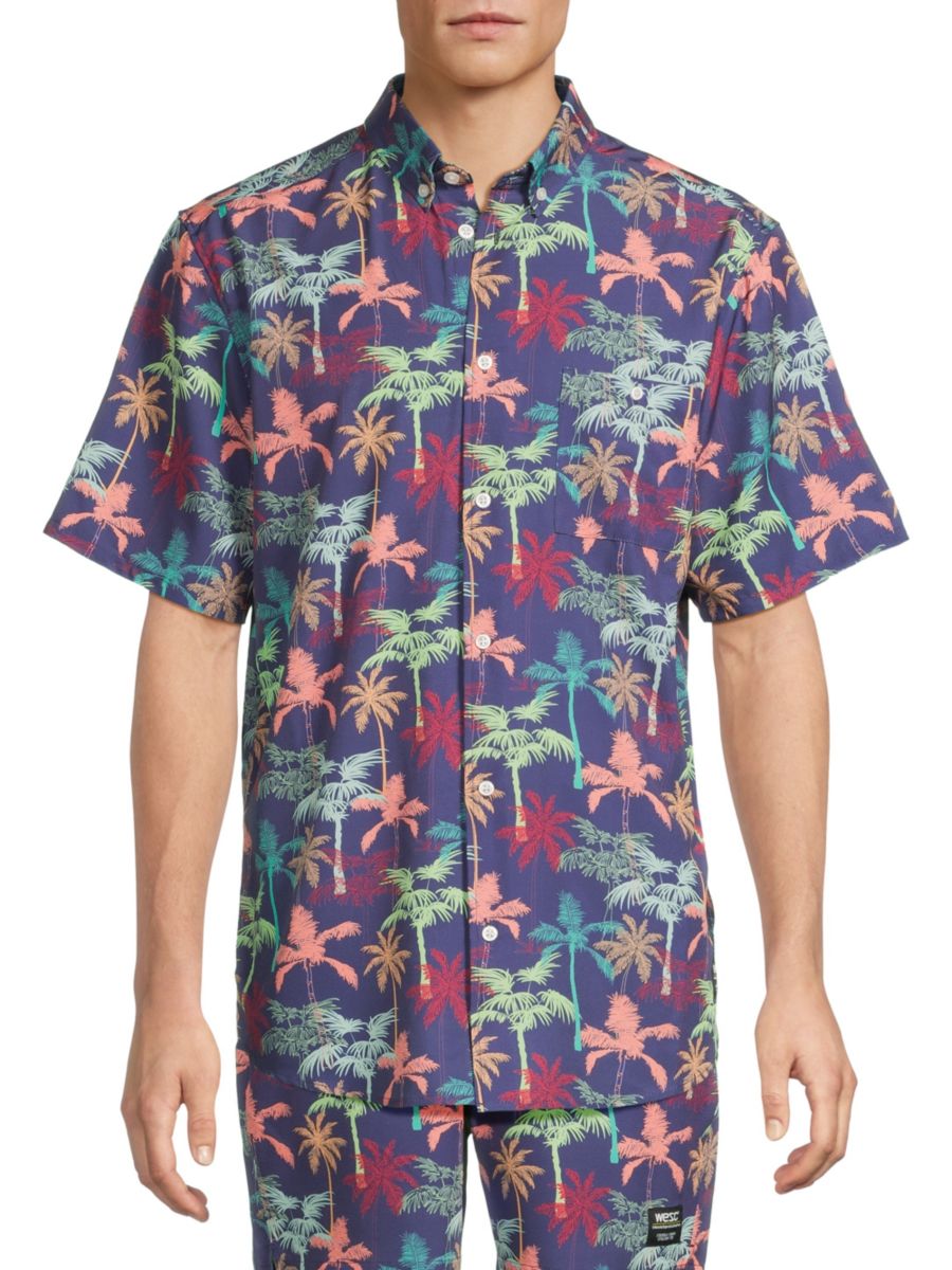 Рубашка Oden с принтом пальм и пуговицами спереди Wesc, синий мульти
Рубашка Oden с принтом пальм и пуговицами спереди Wesc, синий мульти