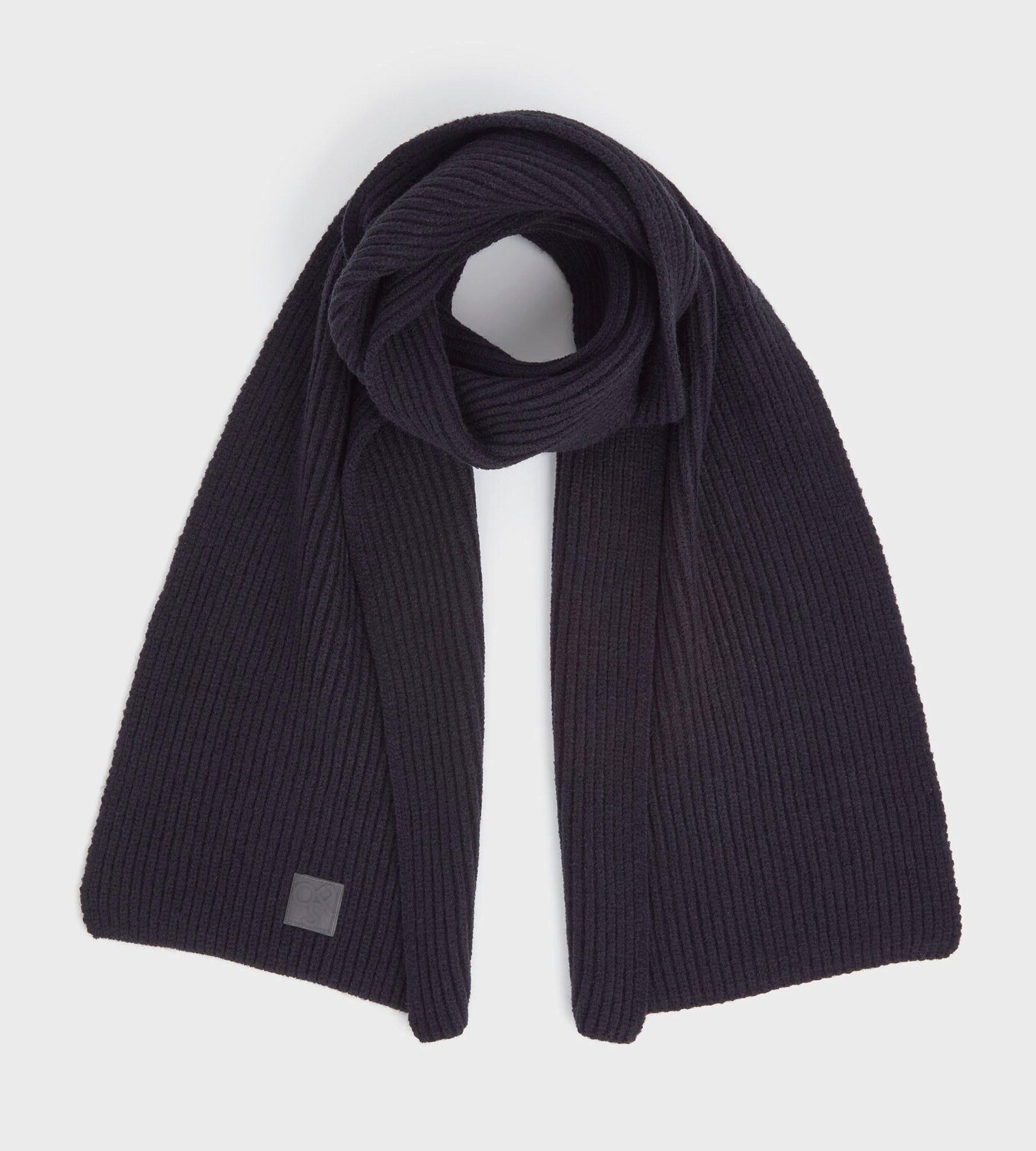 Шарф OSP в рубчик OSPREY LONDON, черный 
Шарф OSP в рубчик OSPREY LONDON, черный