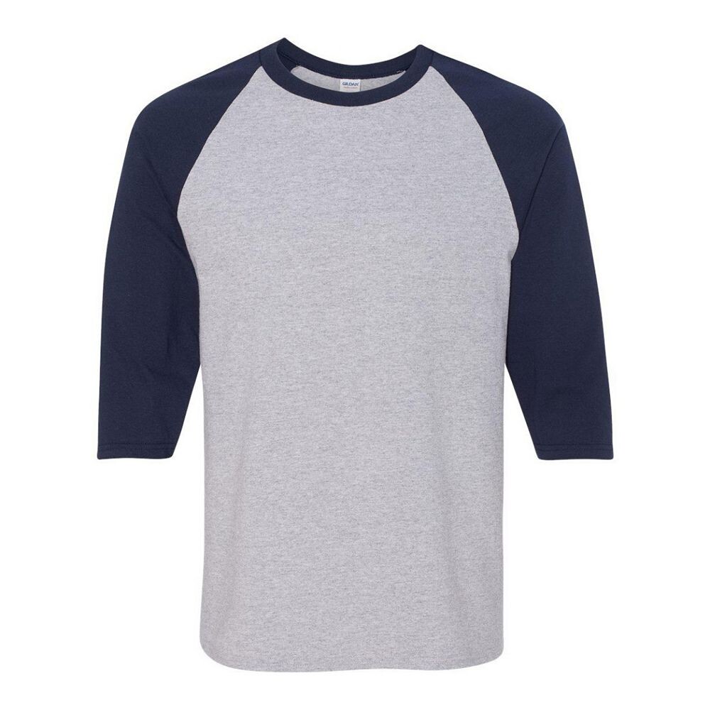 Футболка Gildan из плотного хлопка реглан с рукавами три четверти, цвет Sport Grey And Navy
Футболка Gildan из плотного хлопка реглан с рукавами три четверти, цвет Sport Grey And Navy
