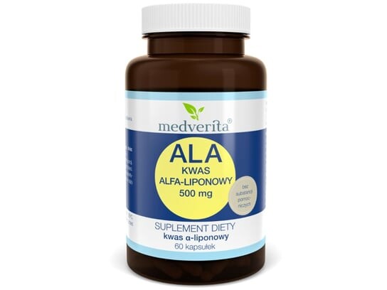 Medverita, Альфа-липоевая кислота АЛК, 500 мг, 60 капсул
Medverita, Альфа-липоевая кислота АЛК, 500 мг, 60 капсул