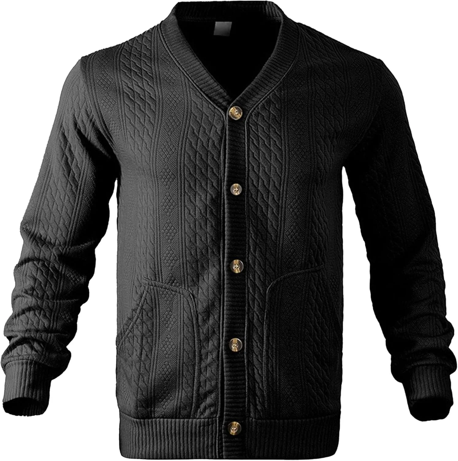 Мужской кардиган с V-образным вырезом, вязаный, на пуговицах, приталенный, легкий
Мужской кардиган с V-образным вырезом, вязаный, на пуговицах, приталенный, легкий