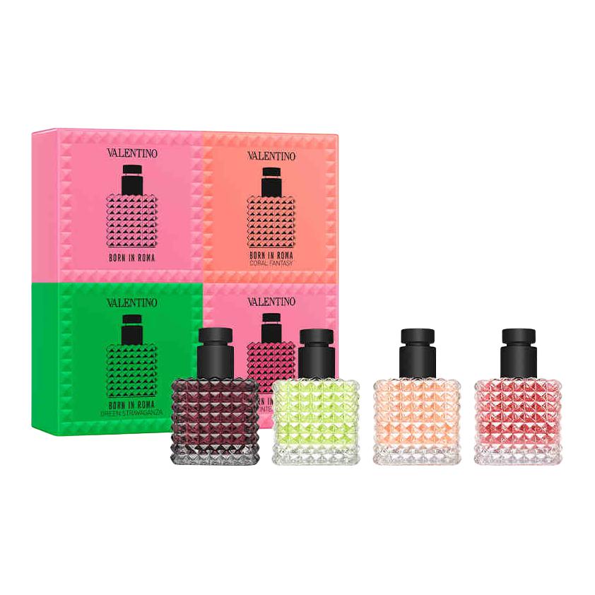 Мини-набор духов из четырех ароматов Punk Sweetheart+Sunset Miss+Casual Miss+Adventure Miss Eau De Parfum 6мл*4 Valentino
Мини-набор духов из четырех ароматов Punk Sweetheart+Sunset Miss+Casual Miss+Adventure Miss Eau De Parfum 6мл*4 Valentino