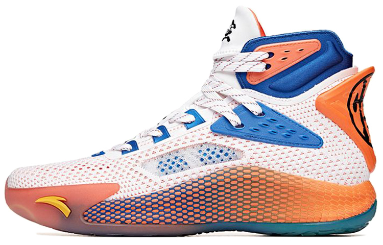 ANTA Коллекция баскетбольных кроссовок с амортизацией, противоскользящие и износостойкие, мужские, бело-сине-оранжевые 
ANTA Коллекция баскетбольных кроссовок с амортизацией, противоскользящие и износостойкие, мужские, бело-сине-оранжевые