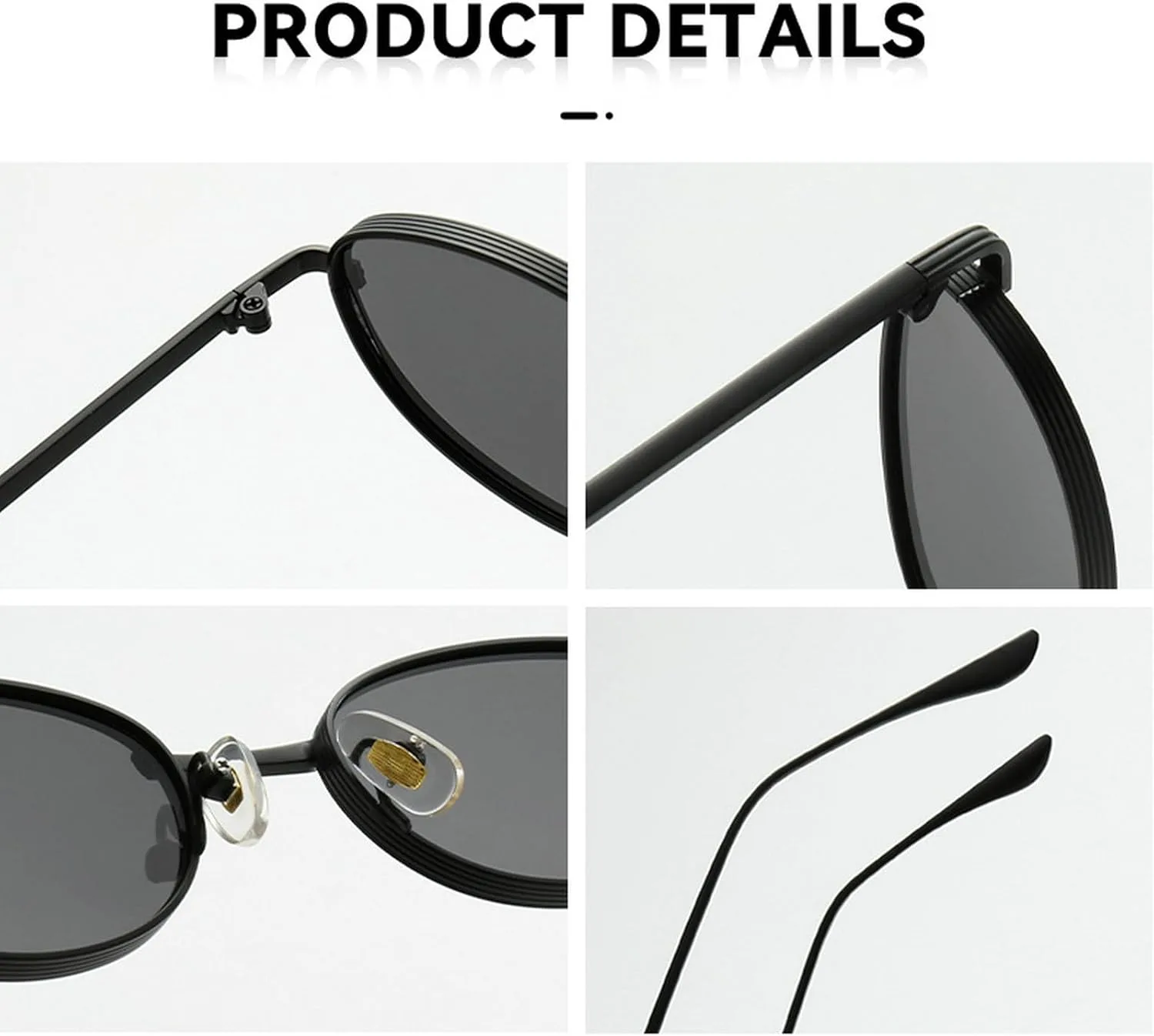 Ретро маленькие овальные солнцезащитные очки для женщин, винтажные металлические солнцезащитные очки в стиле 90-х, мужские панк-солнцезащитные очки mincl, Black
Ретро маленькие овальные солнцезащитные очки для женщин, винтажные металлические солнцезащитные очки в стиле 90-х, мужские панк-солнцезащитные очки mincl, Black