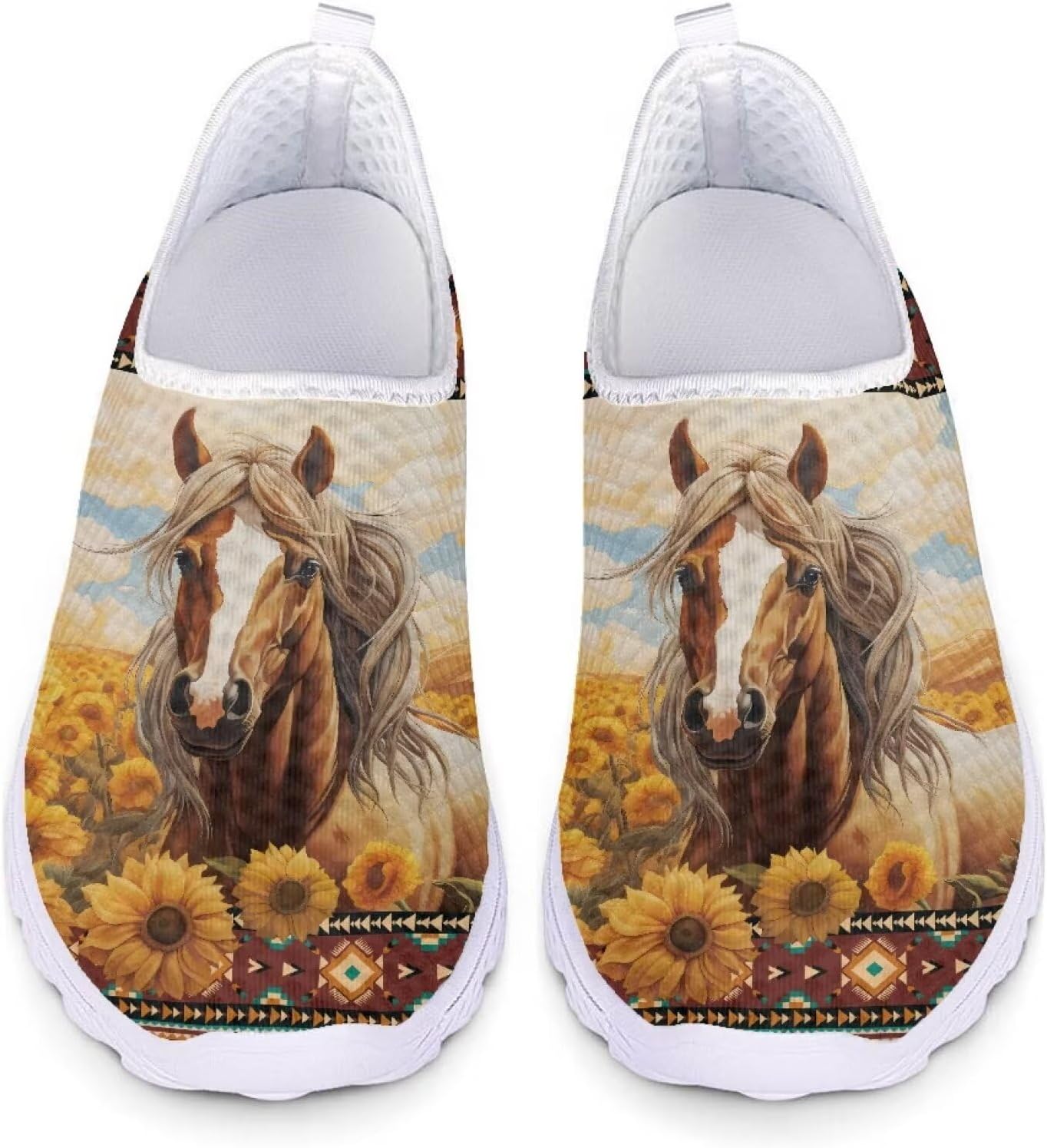 Женские и мужские кроссовки для ходьбы, сетчатые, с плоской подошвой, без застежки, дышащие, размеры США 5-12 Xixirimido, Sunflower Horse
Женские и мужские кроссовки для ходьбы, сетчатые, с плоской подошвой, без застежки, дышащие, размеры США 5-12 Xixirimido, Sunflower Horse