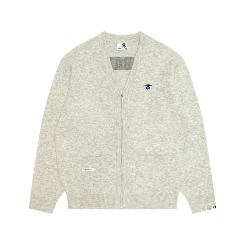 Кардиган от *A Bathing APE Moonface Aape, серо-белый
Кардиган от *A Bathing APE Moonface Aape, серо-белый