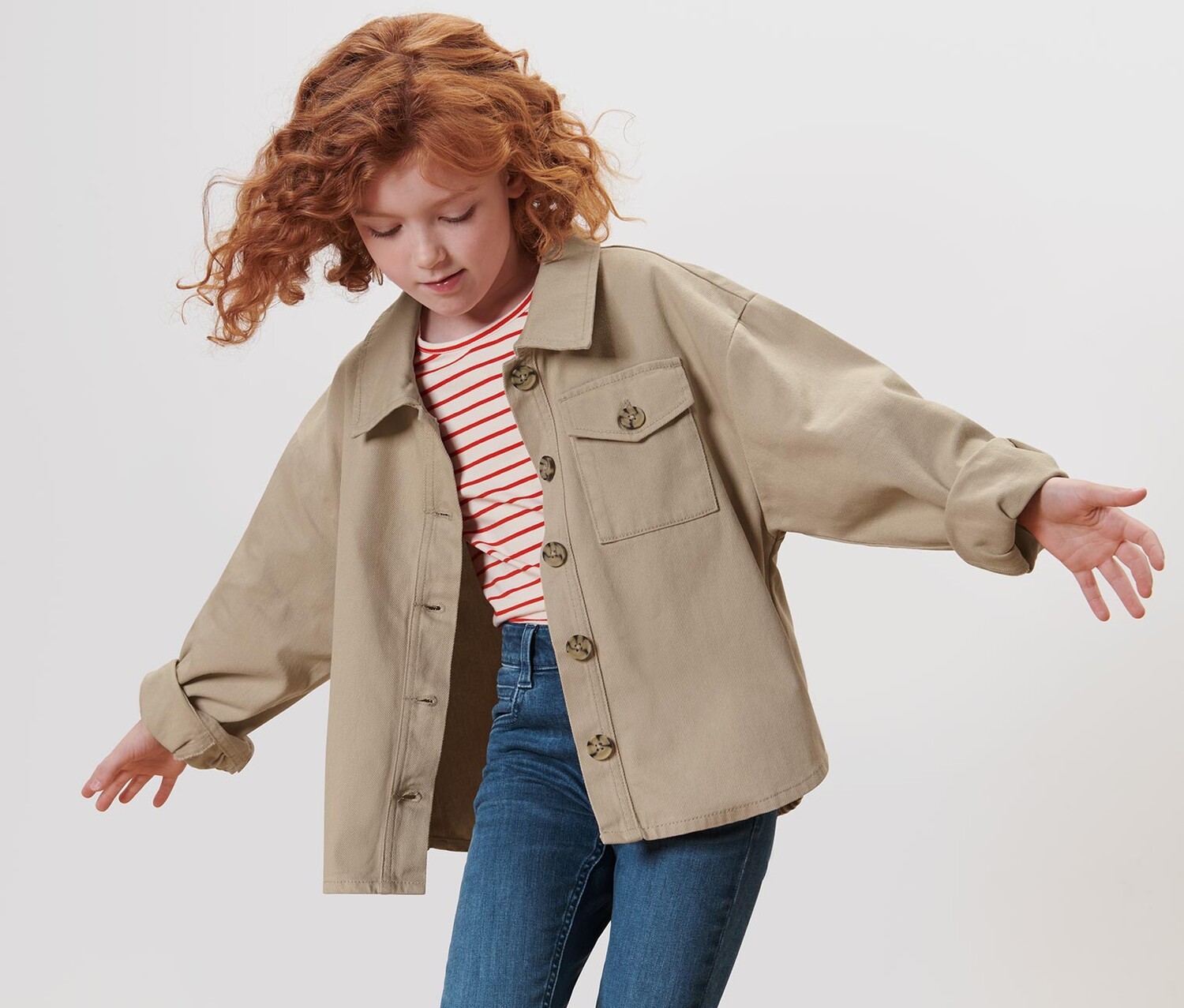 Детская джинсовая куртка Tchibo, бежевый деним
Детская джинсовая куртка Tchibo, бежевый деним