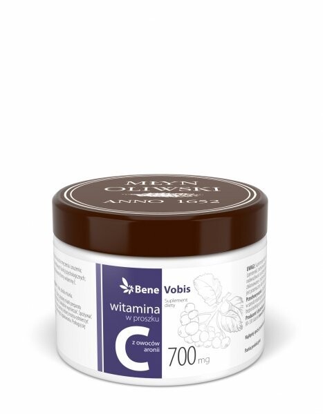 БАД, Młyn Oliwski, Витамин С 100% из плодов аронии, Bene Vobis, 250 г
БАД, Młyn Oliwski, Витамин С 100% из плодов аронии, Bene Vobis, 250 г