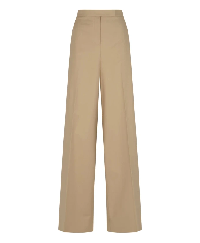 Бежевые хлопковые брюки с высокой талией Max Mara, коричневый
Бежевые хлопковые брюки с высокой талией Max Mara, коричневый