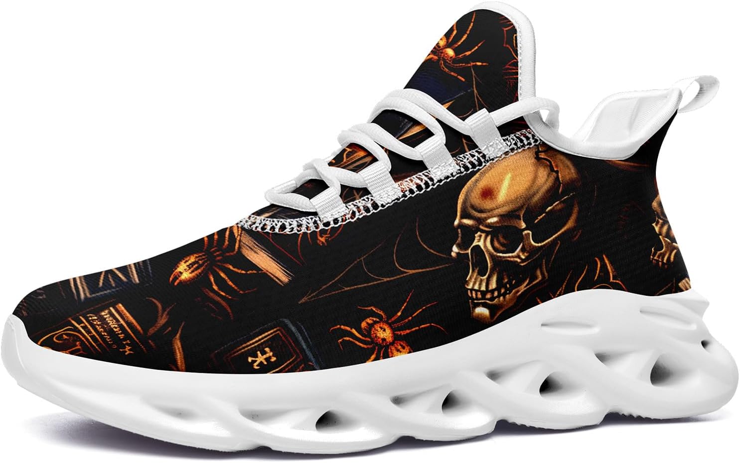 Готические кроссовки с черепом для мужчин и женщин, модные легкие спортивные кеды с уникальным панк и готическим дизайном Awsole, белый/черный/красный/коричневый
Готические кроссовки с черепом для мужчин и женщин, модные легкие спортивные кеды с уникальным панк и готическим дизайном Awsole, белый/черный/красный/коричневый