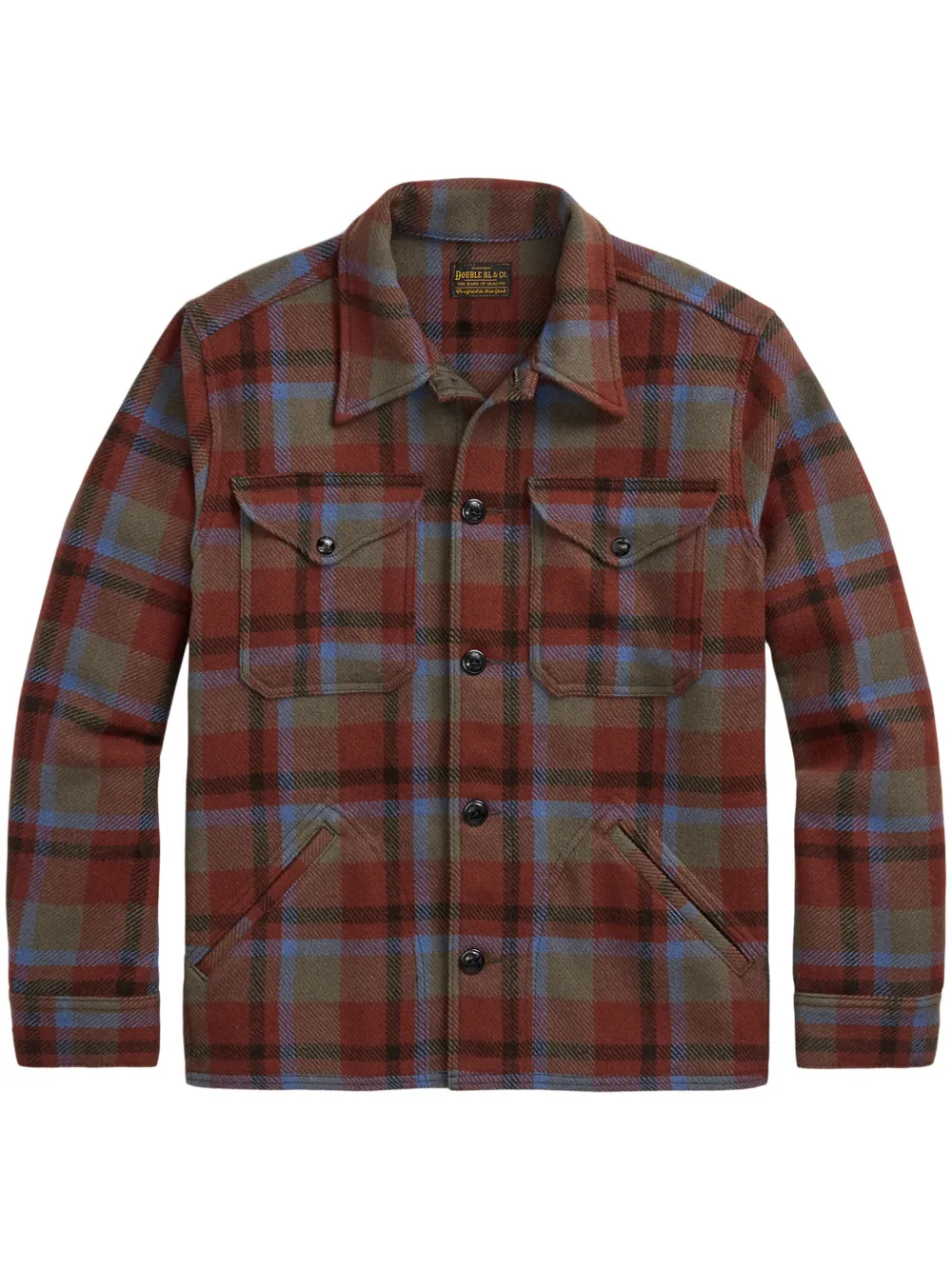 Клетчатая рубашка Ralph Lauren RRL, коричневый
Клетчатая рубашка Ralph Lauren RRL, коричневый