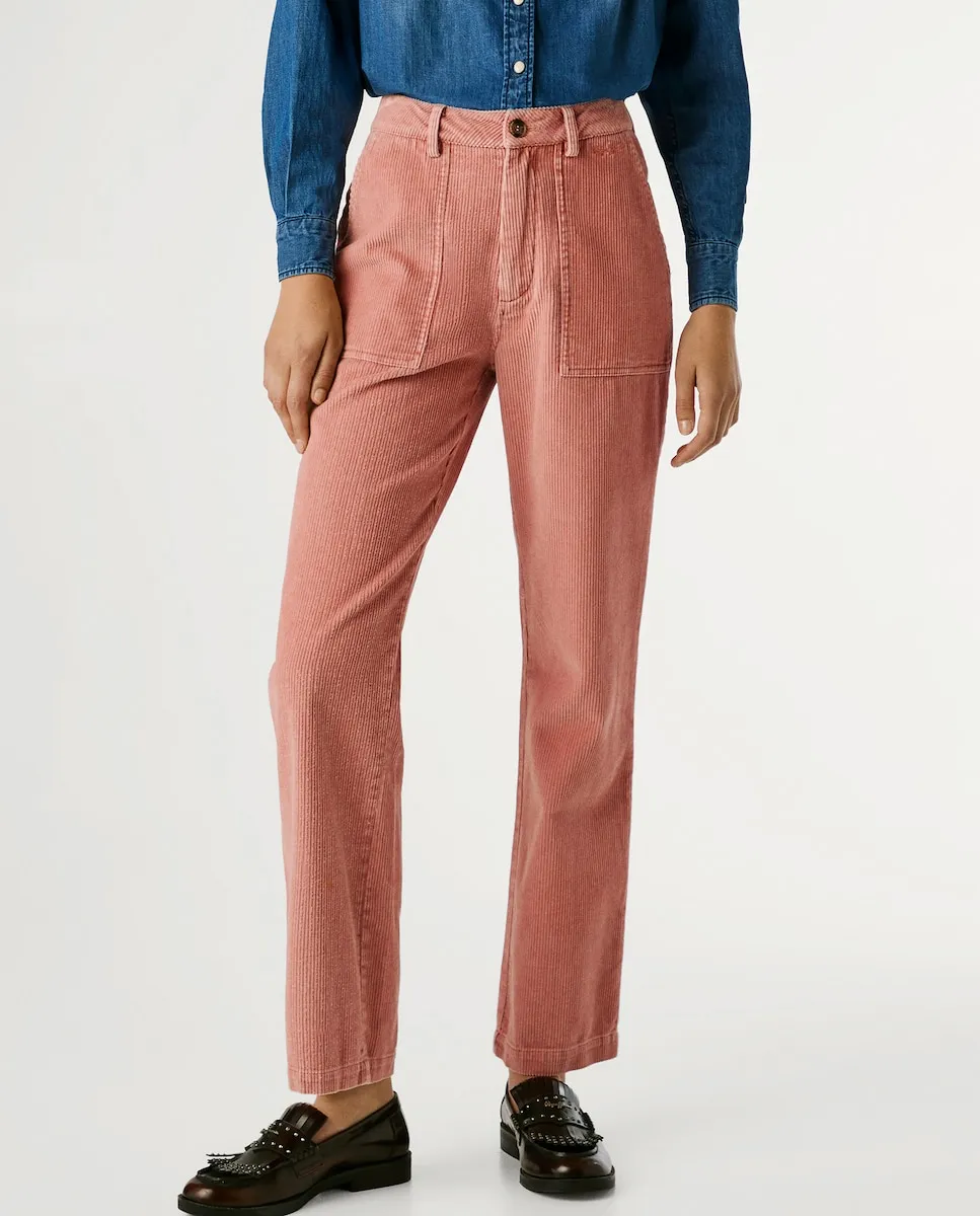 Женские прямые брюки из вельвета Pepe Jeans, розовый
Женские прямые брюки из вельвета Pepe Jeans, розовый