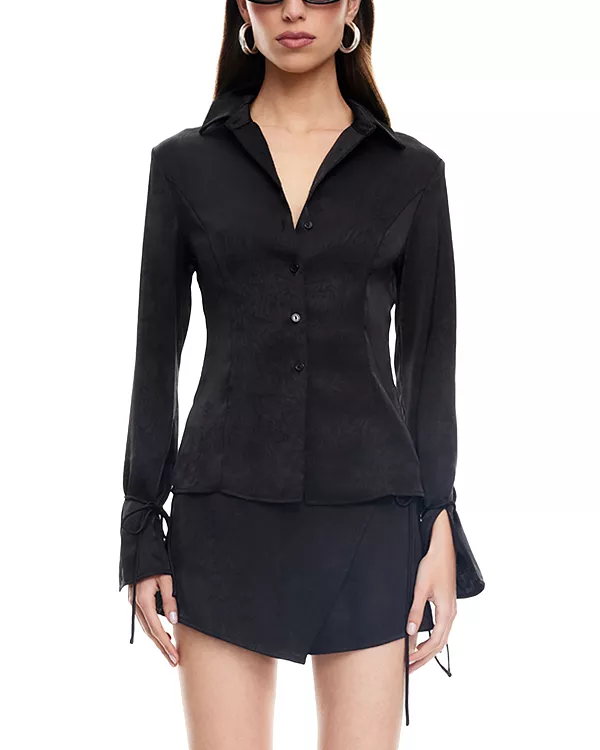 Топ с разрезом на манжете в стиле "девушка из Вест-Энда" Lioness, черный
Топ с разрезом на манжете в стиле "девушка из Вест-Энда" Lioness, черный