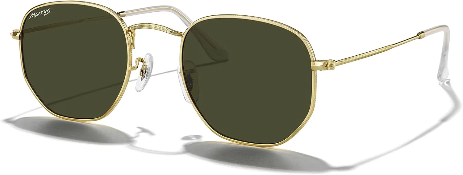 Классические поляризованные солнцезащитные очки MERRY для женщин и мужчин, винтажные, многоугольные, квадратные, модель S6548 MERRY'S, Polished Gold Frame/G15 Lens
Классические поляризованные солнцезащитные очки MERRY для женщин и мужчин, винтажные, многоугольные, квадратные, модель S6548 MERRY'S, Polished Gold Frame/G15 Lens