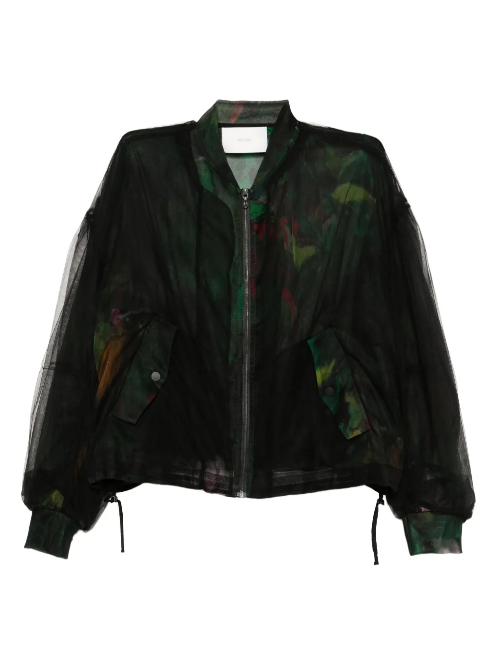 Бомбер из тюля с цветочным принтом Quetsche, черный
Бомбер из тюля с цветочным принтом Quetsche, черный