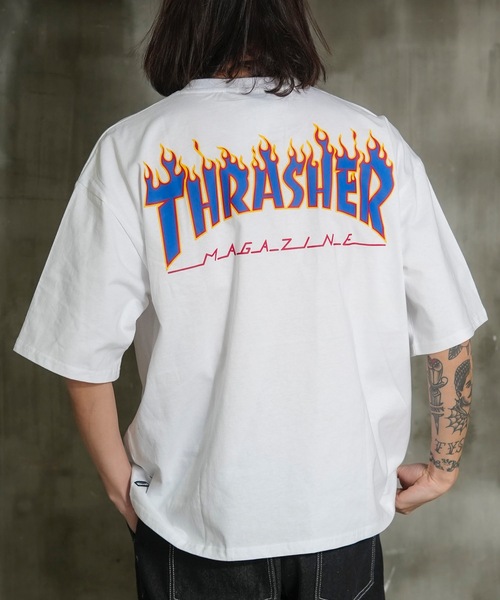 Футболка с коротким рукавом, принт с логотипом FLAME на спине THRASHER, белый
Футболка с коротким рукавом, принт с логотипом FLAME на спине THRASHER, белый