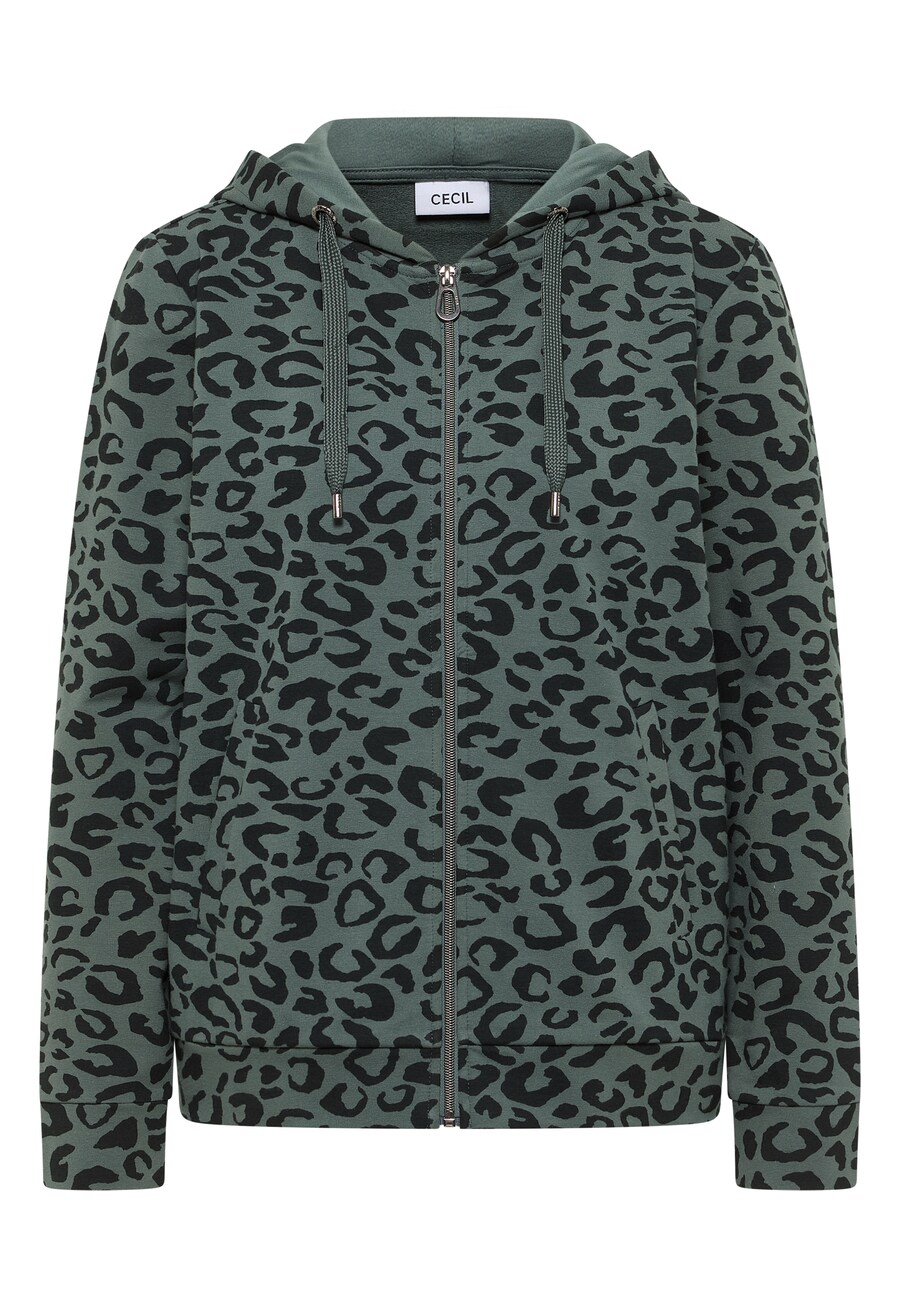 Толстовка с капюшоном на молнии CECIL, хаки
Толстовка с капюшоном на молнии CECIL, хаки