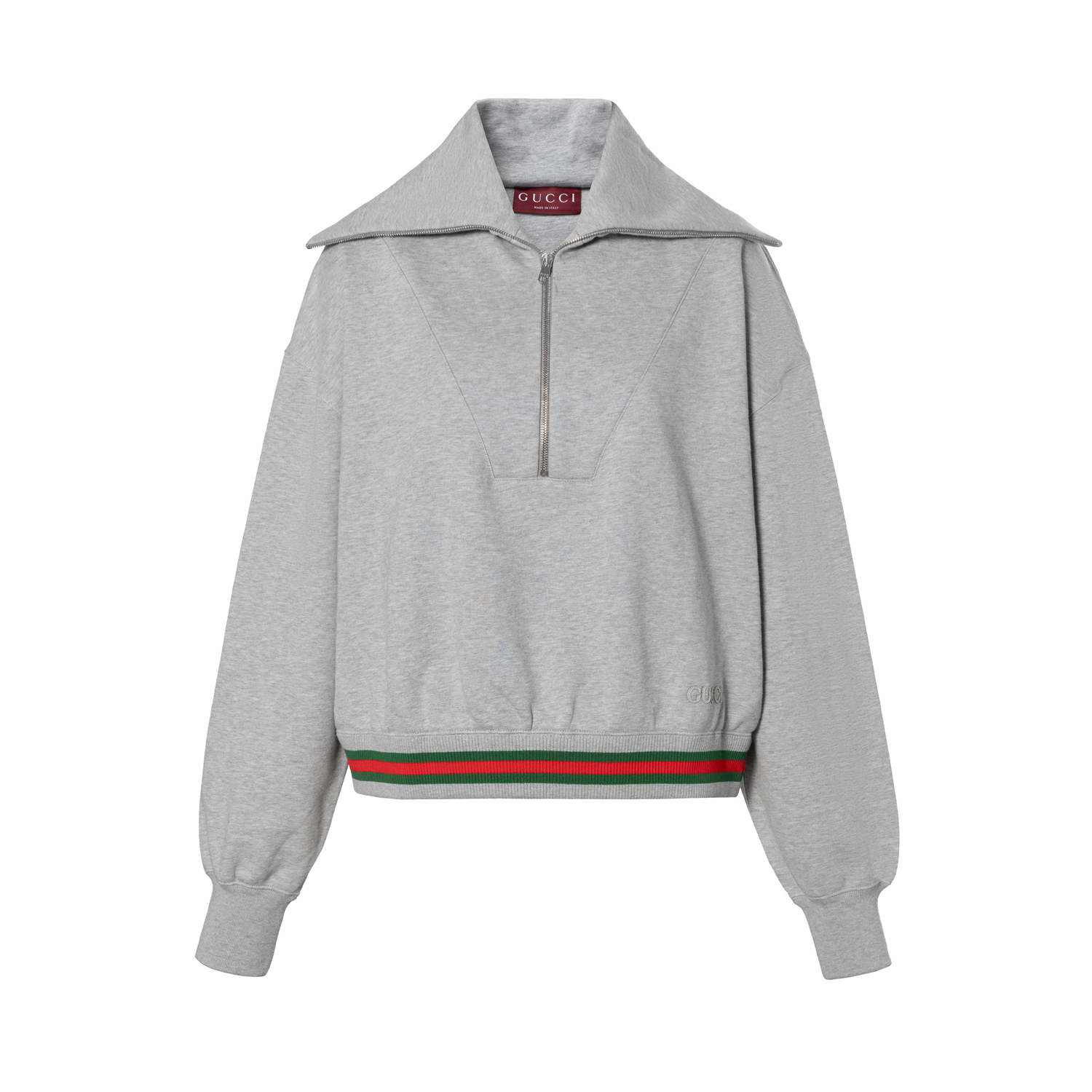 Свитшот с молнией спереди GUCCI, серый
Свитшот с молнией спереди GUCCI, серый