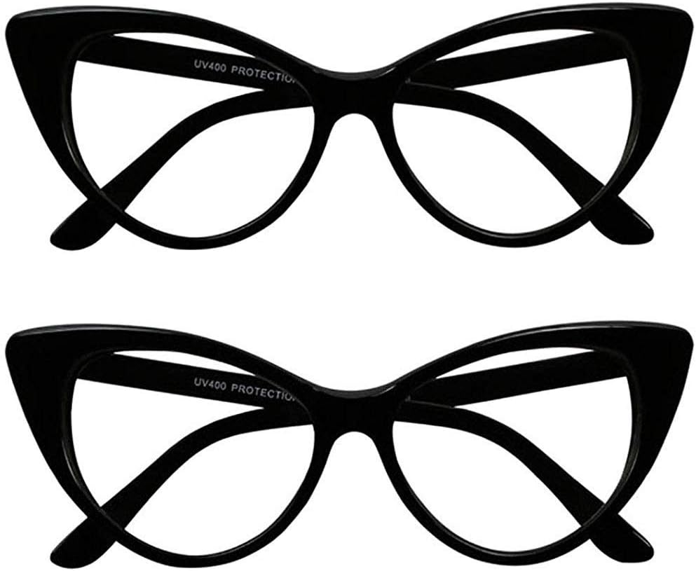 Солнцезащитные очки ShadyVEU в винтажном стиле «кошачий глаз» с защитой от УФ-излучения, без диоптрий, с прозрачными линзами, в стиле ретро, модные и стильные, 2-pack Black Frame
Солнцезащитные очки ShadyVEU в винтажном стиле «кошачий глаз» с защитой от УФ-излучения, без диоптрий, с прозрачными линзами, в стиле ретро, модные и стильные, 2-pack Black Frame