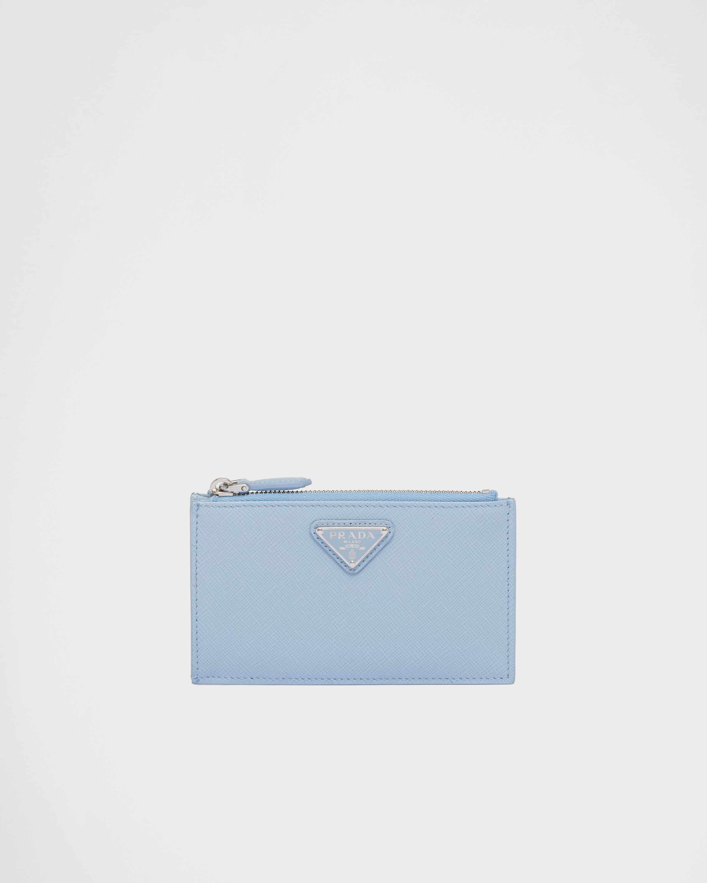 Картхолдер из сафьяновой кожи Prada, голубой
Картхолдер из сафьяновой кожи Prada, голубой