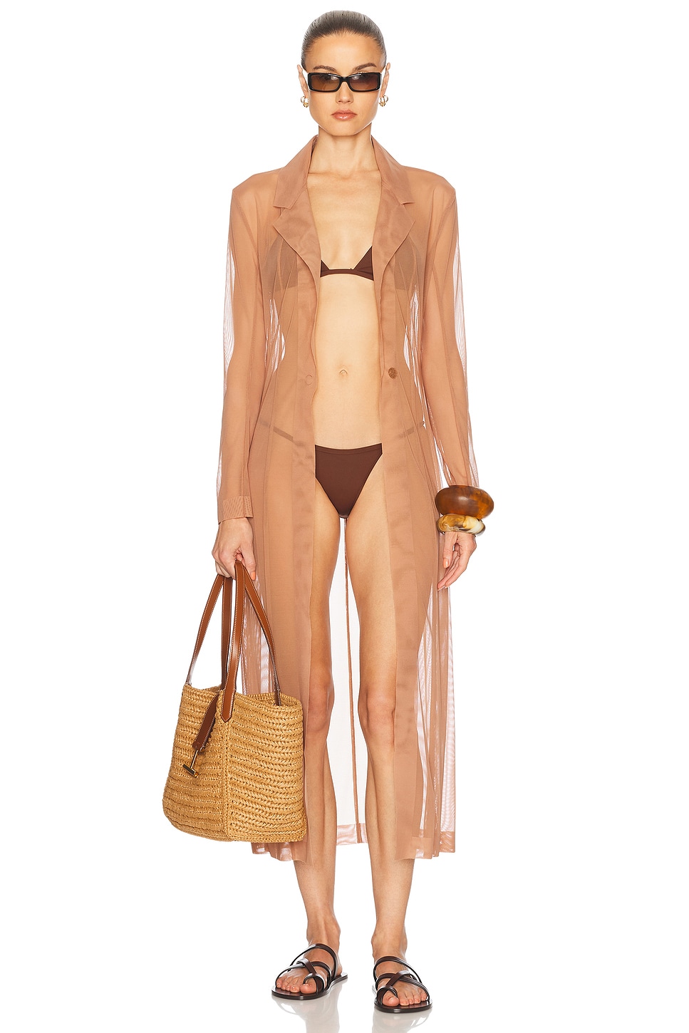 Классическое однобортное пальто до середины икры Norma Kamali, Cappuccino
Классическое однобортное пальто до середины икры Norma Kamali, Cappuccino