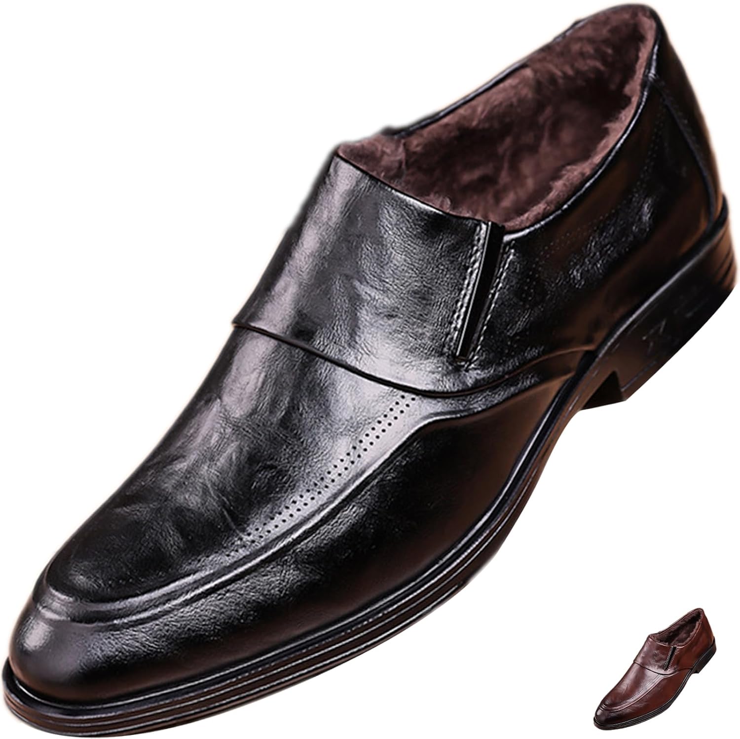 Мужские классические слипоны с зауженным носком и меховой подкладкой Adkgbe, черный
Мужские классические слипоны с зауженным носком и меховой подкладкой Adkgbe, черный