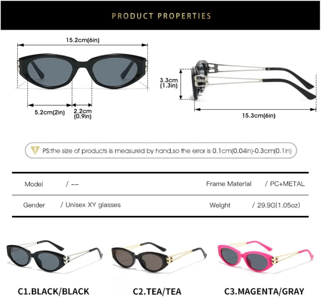 Яркие солнцезащитные очки «кошачий глаз» для женщин, с двойным лучом и полой конструкцией, модные, подходят для мужчин, защита от УФ-излучения UV400 UATXTAU, Black
Яркие солнцезащитные очки «кошачий глаз» для женщин, с двойным лучом и полой конструкцией, модные, подходят для мужчин, защита от УФ-излучения UV400 UATXTAU, Black