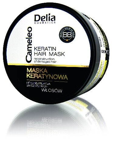 Кератиновая маска для поврежденных волос, 200 мл Delia Cosmetics, Cameleo
Кератиновая маска для поврежденных волос, 200 мл Delia Cosmetics, Cameleo