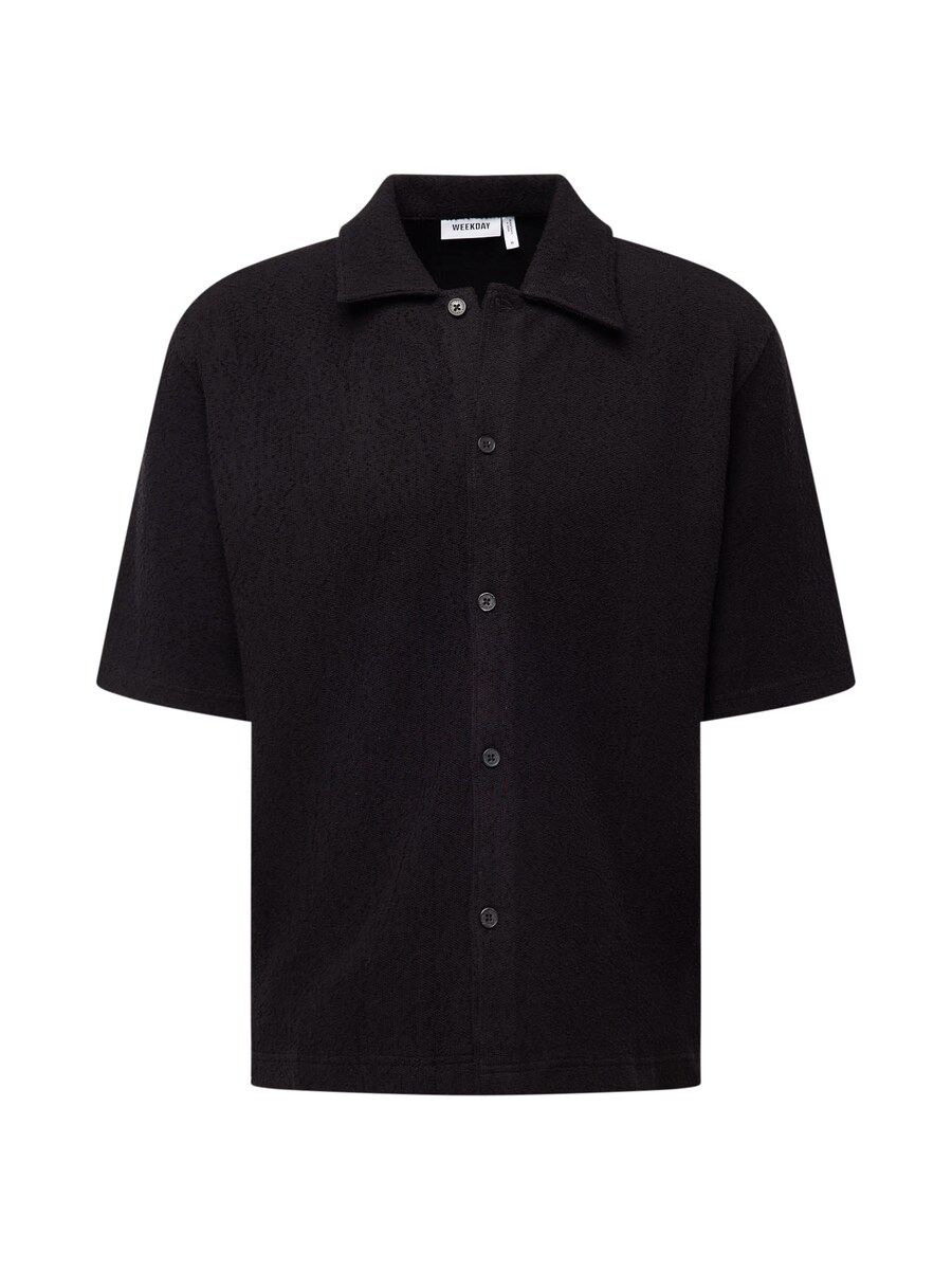 Удобная рубашка на пуговицах WEEKDAY, черный
Удобная рубашка на пуговицах WEEKDAY, черный