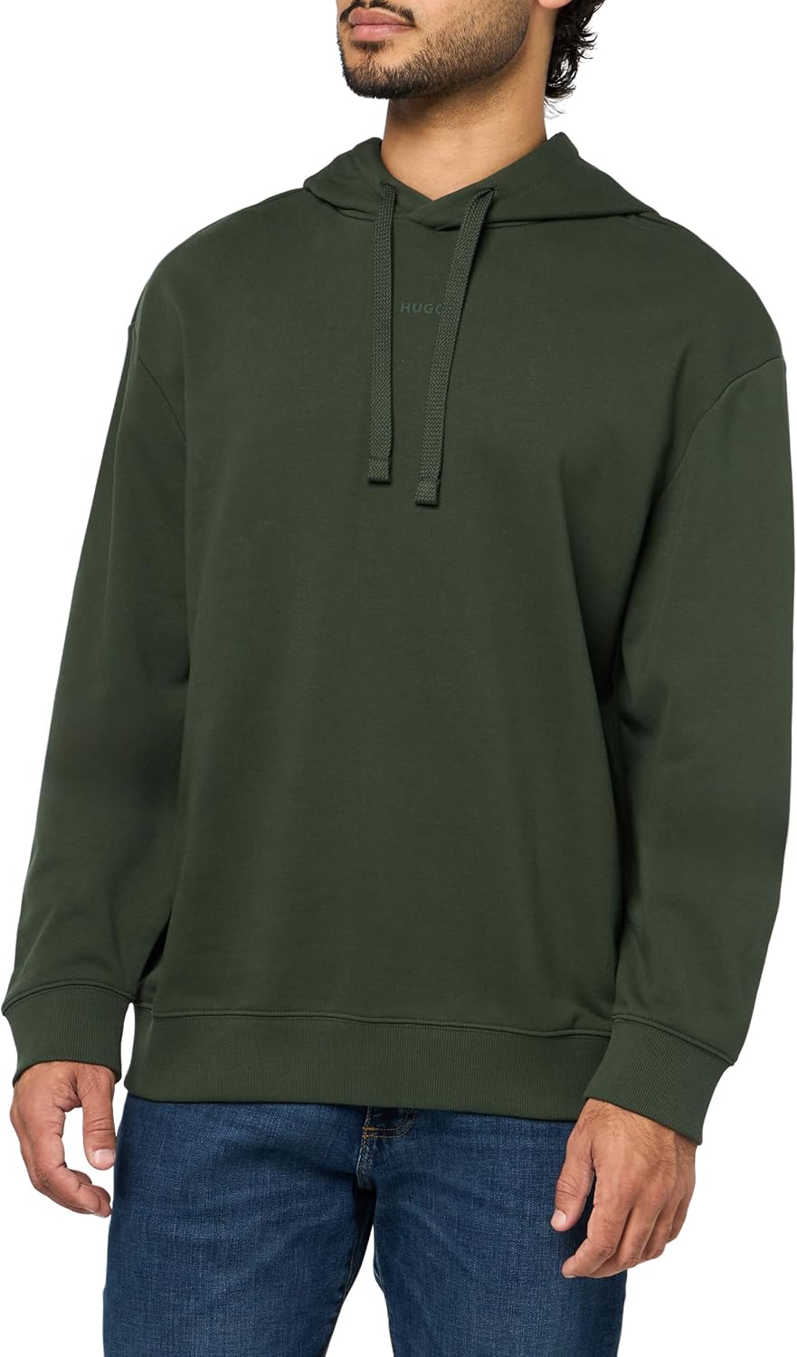 Худи HUGO с контрастным логотипом по центру, Hunter Green
Худи HUGO с контрастным логотипом по центру, Hunter Green