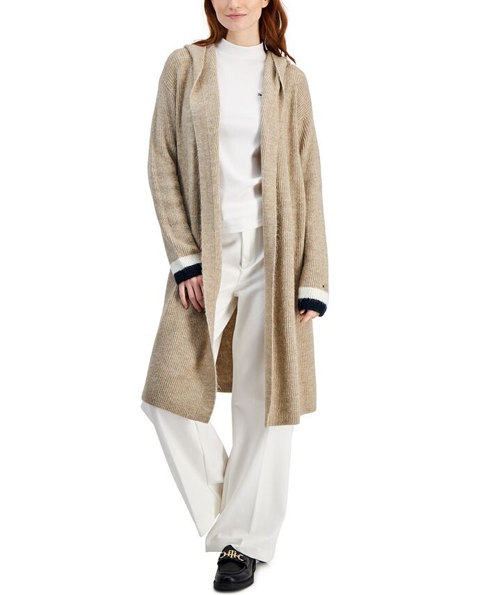 Женское кимоно с капюшоном и открытый кардиган Tommy Hilfiger, коричневый
Женское кимоно с капюшоном и открытый кардиган Tommy Hilfiger, коричневый