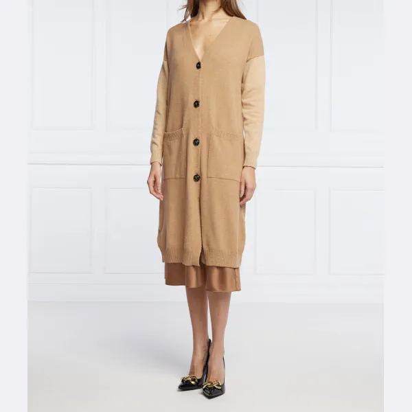 Шерстяной кардиган korem свободного кроя Pinko, бежевый
Шерстяной кардиган korem свободного кроя Pinko, бежевый