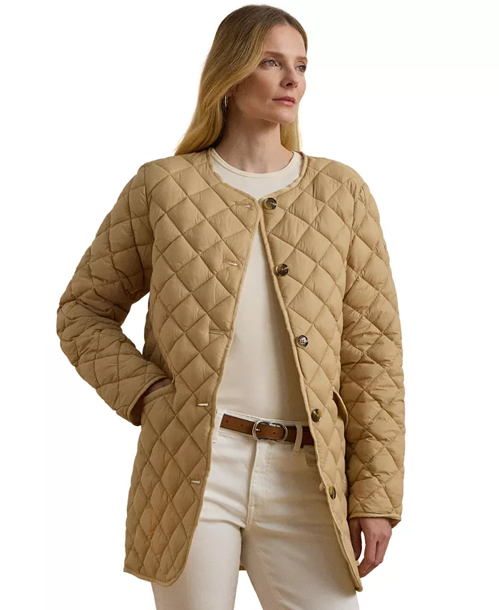 Женское пальто без воротника на пуговицах Lauren Ralph Lauren, коричневый/бежевый
Женское пальто без воротника на пуговицах Lauren Ralph Lauren, коричневый/бежевый